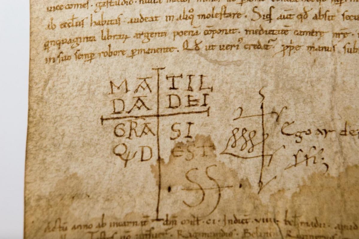 Museo-Diocesano-Reggio-Emilia-Firma-Matilde-Di-Canossa- foto di Associazione di Promozione Sociale Città di Reggio