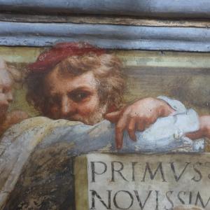Correggio, Il profeta Isai?a, dettaglio affresco post restauro, San Giovanni Evangelista,